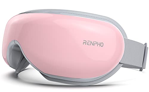 RENPHO Verbessertes Augenmassagegerät mit Wärme Vibration Kompression 5 Modi, wiederaufladbarer Augenmaske mit kabelloser Bluetooth-Musik für geschwollene Augen, überanstrengte Augen, Augenringe (C)