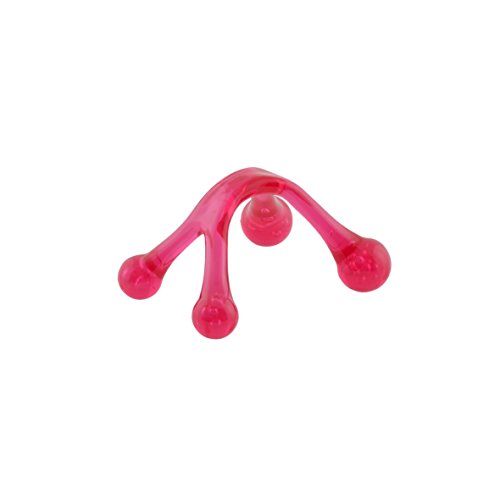 axentia Massagetool Candy, 4-Punkt-Massagegerät aus Kunststoff, pink