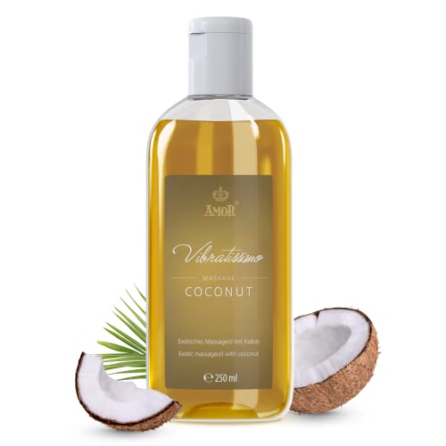 Vibratissimo 'Coconut' - exotisches Massageöl mit Kokos, Liebesöl, Erotik Öl