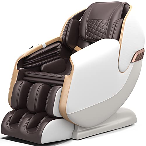 Real Relax Massagesessel, SL Track Schwerelosigkeit Massagestuhl Liegesessel für den Ganzkörper mit Body-Scan-Technologie, Bluetooth, PS3100