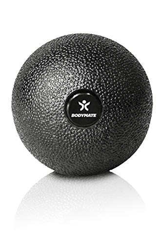 BODYMATE Faszien-Ball Schwarz, Selbstmassage-Ball für Faszientraining, Durchmesser 8cm