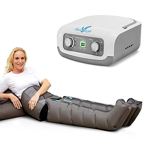 Venen Engel ® 4 Gleitwellen Massage-Gerät mit Bauch- & Beinmanschetten, 4 Luftkammern, Druck & Zeit unkompliziert einstellbar
