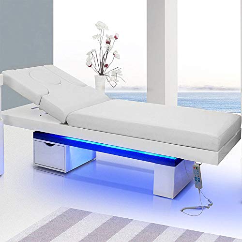 Medeo Elektrische Massageliege Wellnessliege LED 003815H mit Heizung