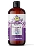 Tantra Massageöl 500 ML XXL | mit sinnlichem Kokos | Liebesöl Grüne Valerie | Stimulierend und anregend, perfekt für die leidenschaftliche Partnermassage | Relax! |Made in Italy