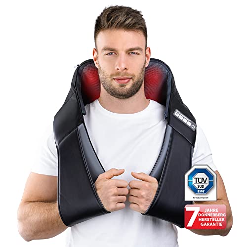 Rückenmassagegerät Klopfy Donnerberg München Nackenmassagegerät für Shiatsu und Klopfmassage 4D Rücken-Nacken-Massagegerät mit Wärmefunktion TÜV Süd 7 Jahre Garantie