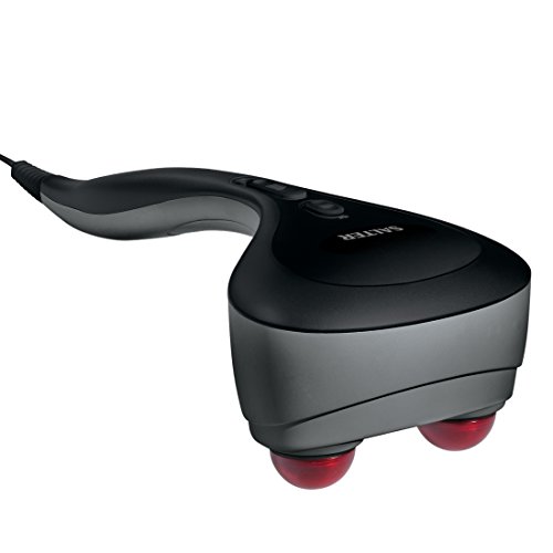 SALTER Klopfmassagegerät- Handmassagegerät für eine Rückenmassage mit Wärme, tiefenwirksame Klopfmassage zur Linderung von Muskelschmerzen, einstellbare Geschwindigkeit, leicht mit ergonomischem Griff