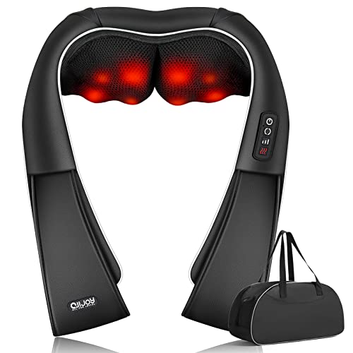 Nackenmassagegerät Shiatsu Massagegerät Elektrisch mit Wärmefunktion, Schulter Massagegeräts für Rücken, Beine, Füße, Rückenmassagegerät für Haus Büro, Geschenke für Männer Frauen