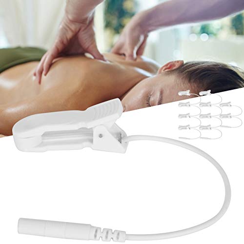 Elektrodenkabel, Ohrclip-Anschlusskabel, tragbar, sicher, langlebig, für Zuhause, zum Abnehmen, Massagegerät für Reisetherapie-Instrument