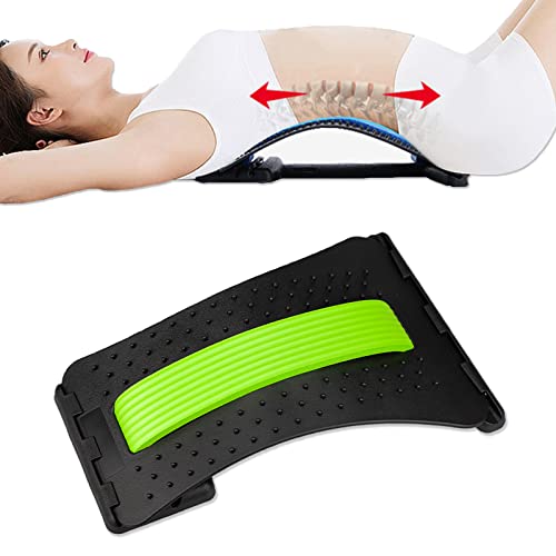 Rückenstrecker für Rückenmassage Ruckendehner für Haltungskorrektur Gerät Rückendehner Wirbelsäulenstrecker zu Hause 3 Höhenverstellungen