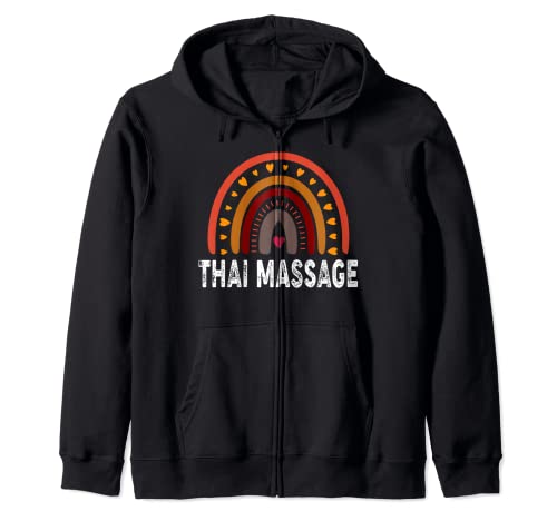 Thai-Massagegerät, buntes Regenbogen-Design für Therapeuten Kapuzenjacke