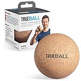 TRUEBALL Faszienball - nachhaltiger Massageball aus 100% Kork zur gezielten Selbst-Massage | Mit Anleitungen für dein Faszien-Training | 8 cm Triggerball by TRUETAPE®