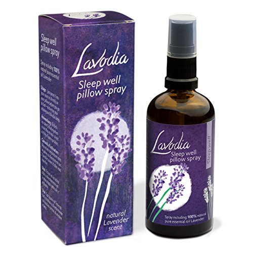 Lavendel Spray: 100ml Lavendel Kissenspray zum Einschlafen – Lavendel Duft Spray mit Lavendelöl – Sleep Aid – Lavodia Lavendelspray für Kopfkissen