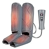 RENPHO Beinmassagegerät mit Wärme, Kompression Waden- und Fußmassage, verstellbares Wickeldesign für die meisten Größen, mit 5 Modi 3 Intensitäten, Geschenk für Eltern zur Entspannung Beinmuskulatur