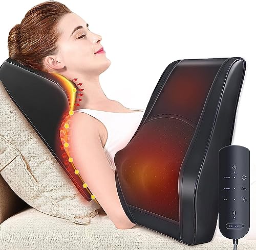 OMASSA Shiatsu Massagegerät Rückenmassagegerät mit 3D Massageköpfen, Muskelschmerzlinderung für Nacken, Rücken, Schulter, Geschenke